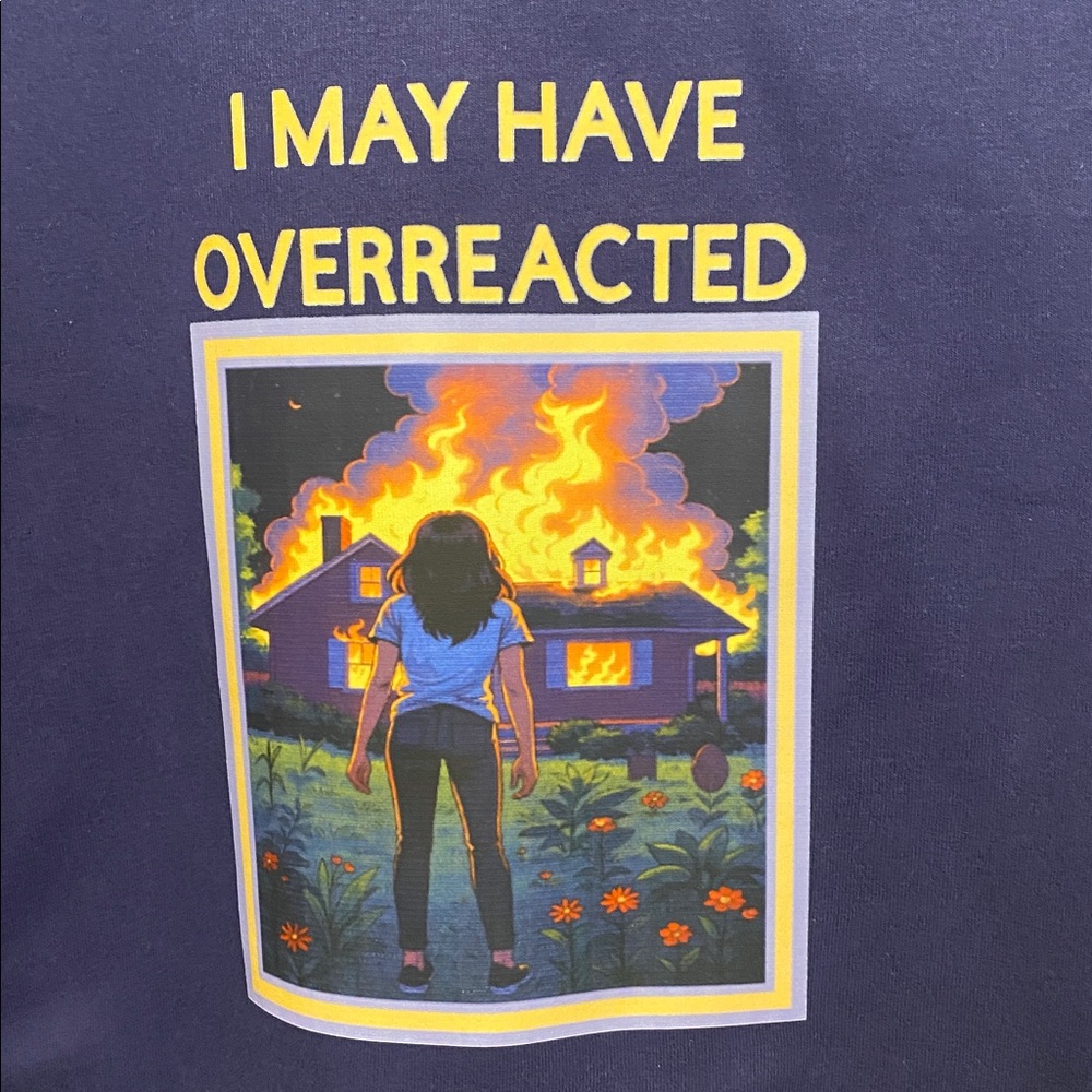 I MAY HAVE OVERREACTED crop tee - Picture 3 of 6